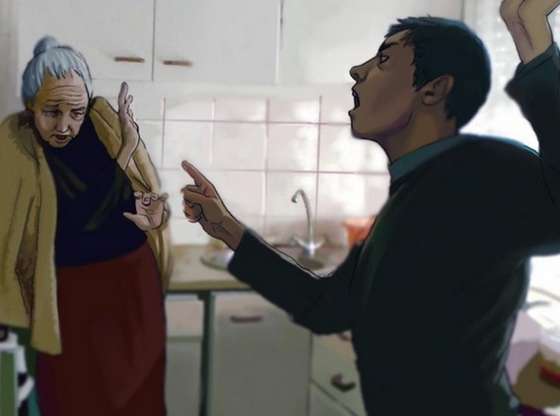 Bateu na mãe na noite de sábado