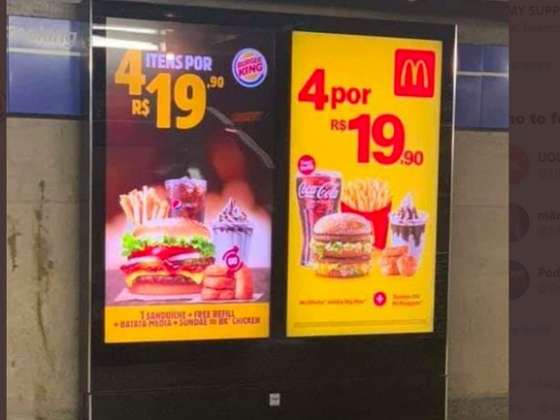 Burger King ‘zoa’ Mc Donalds por cópia em promoção