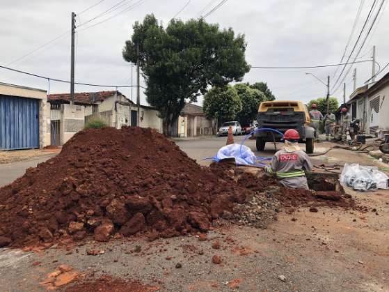 Coden conclui metade da instalação no Jd Santa Rosa