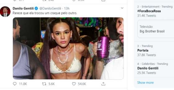 Gentili sugere que Marquerzine esteja usando droga