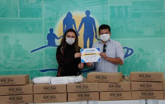 GKTex Têxtil doa 5 mil máscaras ao Fundo Social Nova Odessa