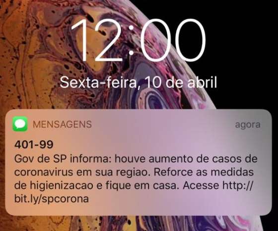 Gov SP te avisa sobre aumento de Covid-19 na sua região