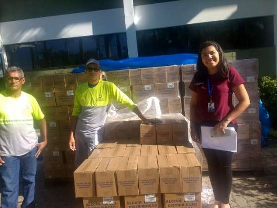 Hospital Municipal recebe doações das empresas Ipê e Santista
