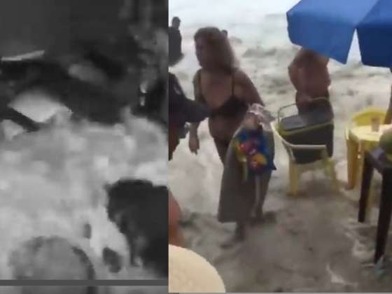 Maré monstro assusta no carnaval em Ubatuba