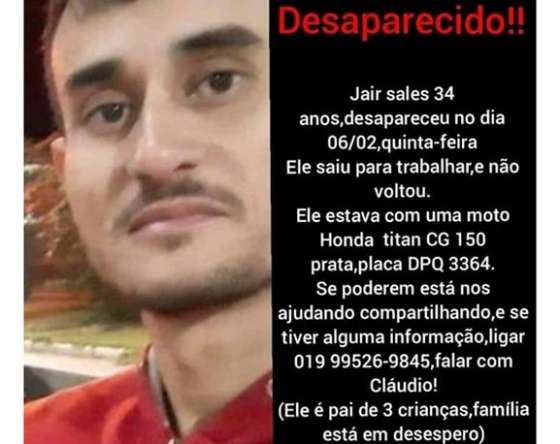Motorista desaparecido desde quinta