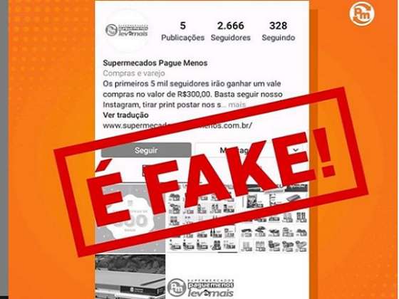 PagueMenos vítima de fakenews nas redes sociais