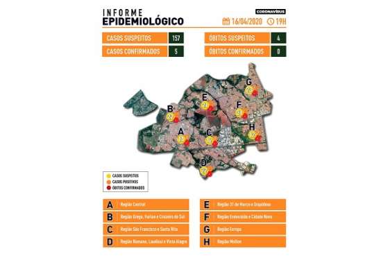 Covid-19: SB disponibiliza mapa de casos suspeitos e positivos