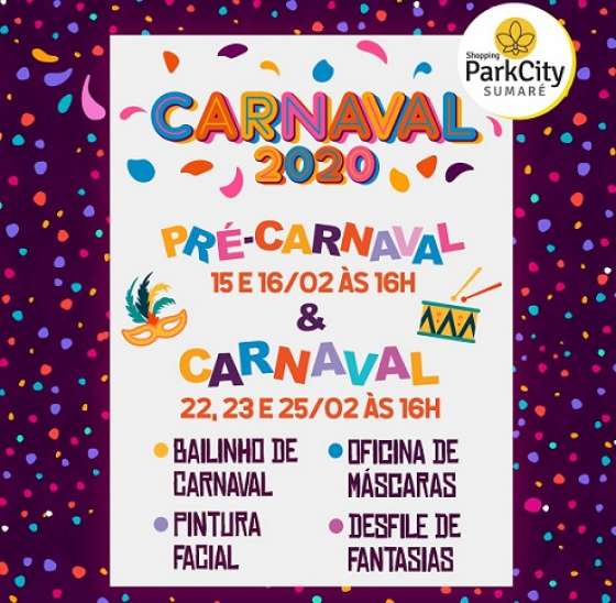 Shopping da região realiza Carnaval 2020