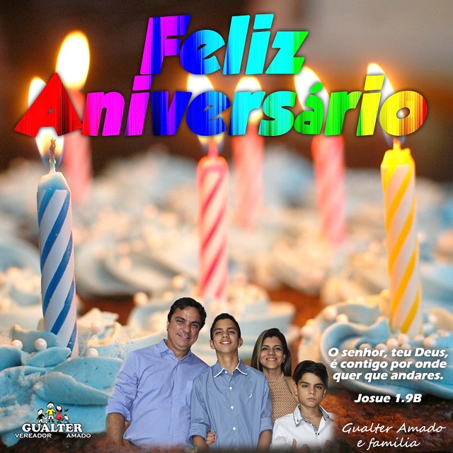 Vereador aposta em cartão de aniversário nas redes sociais