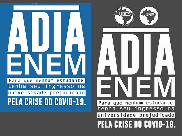 Enem adia também as inscrições