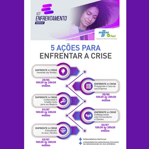 Sebrae promove encontros virtuais para discutir enfrentamento da crise