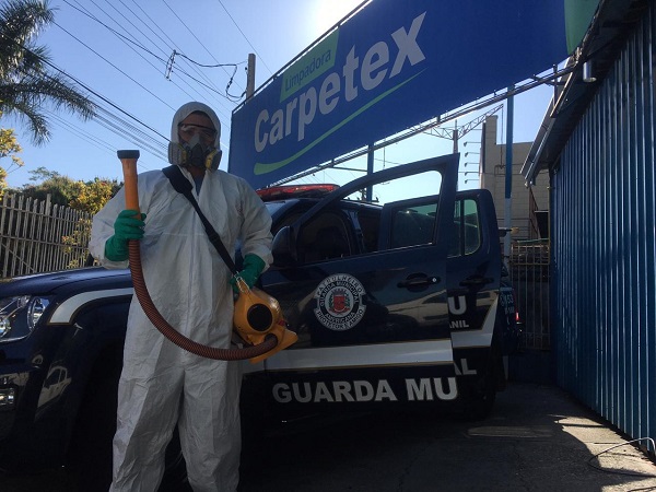 Gama realiza sanitização de viaturas