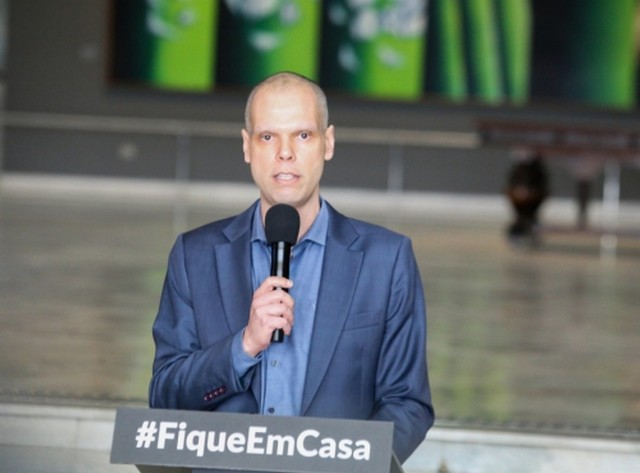 Bruno Covas com Covid-19